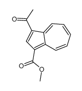 methyl 3-acetylazulene-1-carboxylate Structure