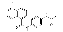 5-bromo-N-[4-(propanoylamino)phenyl]naphthalene-1-carboxamide结构式