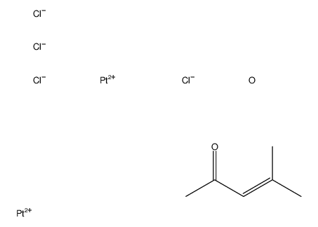 di-μ-chlorodichlorobis[(3,4-η)-4-methylpent-3-en-2-one]diplatinum Structure