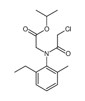 propan-2-yl 2-(N-(2-chloroacetyl)-2-ethyl-6-methylanilino)acetate结构式