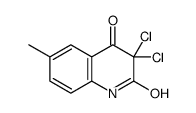 3,3-dichloro-6-methyl-1H-quinoline-2,4-dione结构式