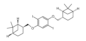 2,5-diiodo-1,4-dimyrtoxybenzene Structure