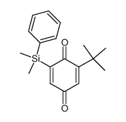 2-tert-Butyl-6-(dimethyl-phenyl-silanyl)-[1,4]benzoquinone Structure