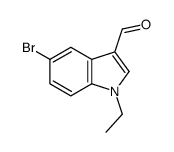 1H-Indole-3-carboxaldehyde,5-bromo-1-ethyl-(9CI) Structure