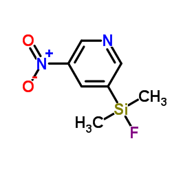 Pyridine, 3-(fluorodimethylsilyl)-5-nitro- (9CI)结构式