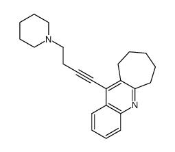 11-(4-Piperidin-1-yl-but-1-ynyl)-7,8,9,10-tetrahydro-6H-cyclohepta[b]quinoline结构式