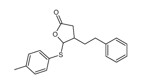 5-(4-methylphenyl)sulfanyl-4-(2-phenylethyl)oxolan-2-one Structure