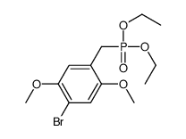 1-bromo-4-(diethoxyphosphorylmethyl)-2,5-dimethoxybenzene结构式