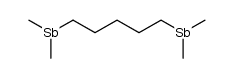 1,5-Bis-(dimethylstibino)-pentan结构式