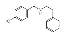 4-[(2-phenylethylamino)methyl]phenol结构式