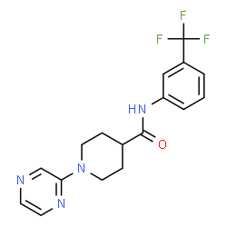 4-Piperidinecarboxamide,1-pyrazinyl-N-[3-(trifluoromethyl)phenyl]-(9CI)结构式