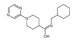 4-Piperidinecarboxamide,N-(cyclohexylmethyl)-1-pyrazinyl-(9CI)结构式