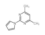 4,6-dimethyl-2-pyrrol-1-ylpyrimidine Structure