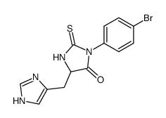 3-(4-bromo-phenyl)-5-(1(3)H-imidazol-4-ylmethyl)-2-thioxo-imidazolidin-4-one Structure