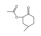 [(1S,5S)-5-methyl-2-oxocyclohexyl] acetate结构式