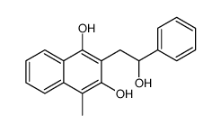 2-(2-hydroxy-2-phenylethyl)-4-methylnaphthalene-1,3-diol Structure