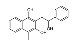 2-(2-hydroxy-2-phenylethyl)-4-methylnaphthalene-1,3-diol结构式