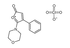 5-morpholin-4-ium-4-ylidene-4-phenylfuran-2-one,perchlorate Structure