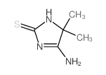 5-amino-4,4-dimethyl-3H-imidazole-2-thione结构式