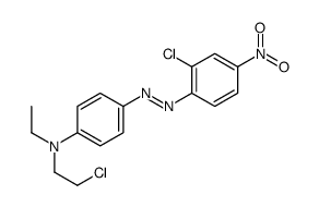 N-(2-chloroethyl)-4-[(2-chloro-4-nitrophenyl)diazenyl]-N-ethylaniline Structure