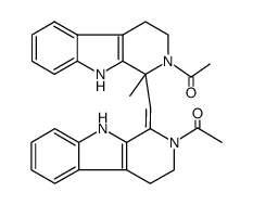 2,2'-diacetyl-1'-methyl-2,3,4,9,2',3',4',9'-octahydro-1H,1'H-1,1'-methanylylidene-bis-β-carboline Structure