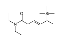 N,N-diethyl-5-trimethylsilylhex-3-enamide结构式
