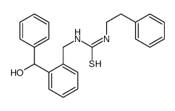 1-[[2-[hydroxy(phenyl)methyl]phenyl]methyl]-3-(2-phenylethyl)thiourea结构式
