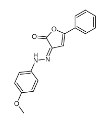 3-[(4-Methoxy-phenyl)-hydrazono]-5-phenyl-3H-furan-2-one Structure
