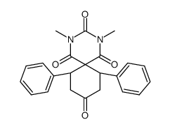 2,4-dimethyl-7,11-diphenyl-2,4-diazaspiro[5.5]undecane-1,3,5,9-tetraone结构式