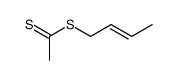 dithioacetic acid but-2-enyl ester Structure