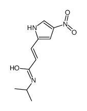 3-(4-nitro-1H-pyrrol-2-yl)-N-propan-2-ylprop-2-enamide结构式
