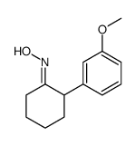 N-[2-(3-methoxyphenyl)cyclohexylidene]hydroxylamine Structure