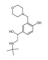 4-(2-tert-butylamino-1-hydroxy-ethyl)-2-morpholin-4-ylmethyl-phenol Structure