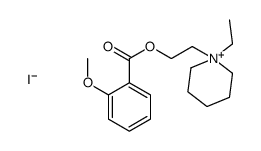 2-(1-ethylpiperidin-1-ium-1-yl)ethyl 2-methoxybenzoate,iodide Structure