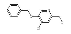 5-(苄氧基)-4-氯-2-(氯甲基)吡啶结构式