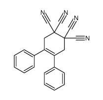 4,5-diphenylcyclohex-4-ene-1,1,2,2-tetracarbonitrile Structure