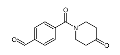 4-(4-oxopiperidine-1-carbonyl)benzaldehyde结构式