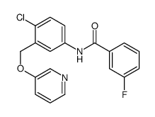N-[4-chloro-3-(pyridin-3-yloxymethyl)phenyl]-3-fluorobenzamide结构式