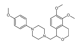 1-[(5,6-dimethoxy-3,4-dihydro-1H-isochromen-1-yl)methyl]-4-(4-methoxyphenyl)piperazine Structure