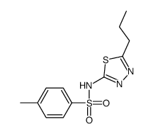 4-methyl-N-(5-propyl-1,3,4-thiadiazol-2-yl)benzenesulfonamide Structure