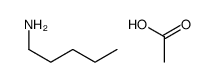 acetic acid,pentan-1-amine结构式