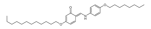 3-dodecoxy-6-[(4-octoxyanilino)methylidene]cyclohexa-2,4-dien-1-one结构式