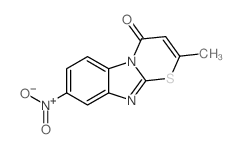 4H-[1,3]Thiazino[3,2-a]benzimidazol-4-one,2-methyl-8-nitro- Structure