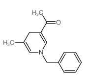 Ethanone,1-[1,4-dihydro-5-methyl-1-(phenylmethyl)-3-pyridinyl]- structure