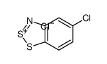 5-chloro-1,2,3-benzodithiazol-1-ium,chloride结构式