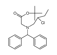 [benzhydryl-(2-chlorobutyl)amino]acetic tert-butyl ester Structure