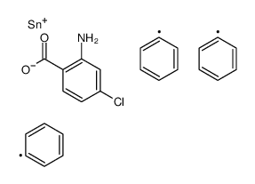 triphenylstannyl 2-amino-4-chlorobenzoate Structure