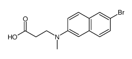 3-[(6-bromonaphthalen-2-yl)methylamino]propionic acid Structure