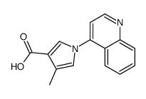 4-methyl-1-quinolin-4-ylpyrrole-3-carboxylic acid Structure