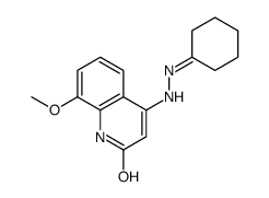 4-(2-cyclohexylidenehydrazinyl)-8-methoxy-1H-quinolin-2-one Structure